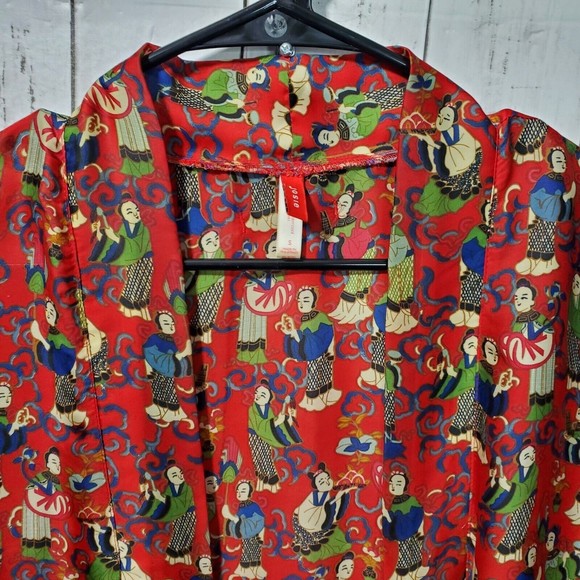 JOSIE Women's Size Small Kimono Asian Robe House Jacket Polyester Nightwear - Picture 3 of 9